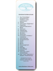Emotional Guidance Scale Bookmark